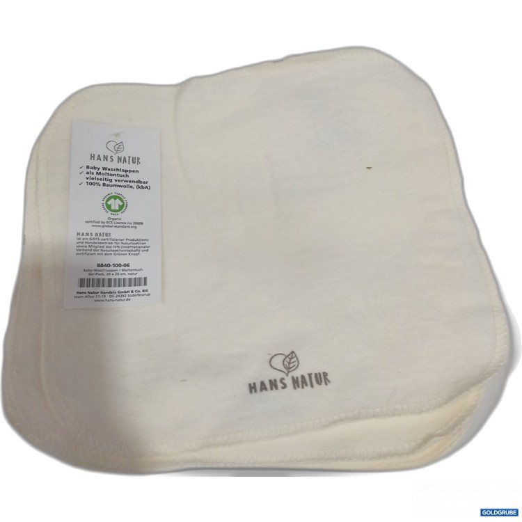 Artikel Nr. 443084: Hans Natur Baby Waschlappen Set 12Stk ca. 20x20cm 
