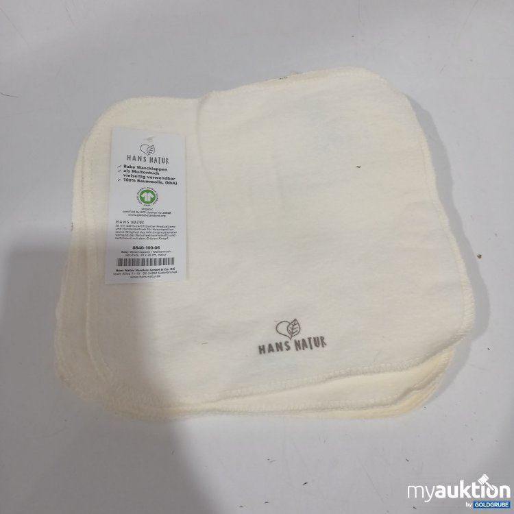 Artikel Nr. 443084: Hans Natur Baby Waschlappen Set 12Stk ca. 20x20cm 