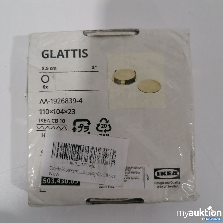 Artikel Nr. 896084: Ikea Glattis Glasuntersetzer 6x8,5cm