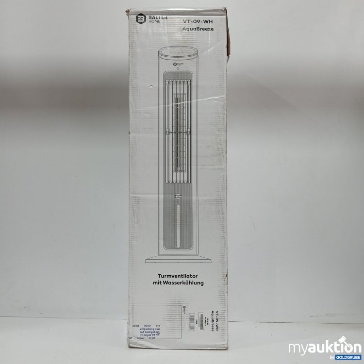Artikel Nr. 444085: Balter Home VT 09 WH Turmventillator mit Wasserkühlung 