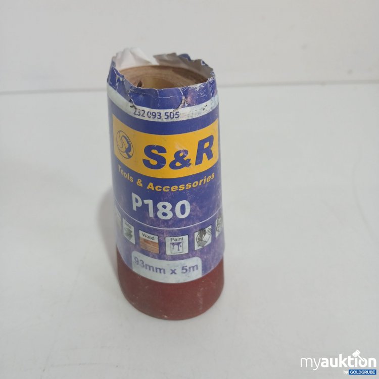 Artikel Nr. 844085: S&R Schleifpapier P180 93mmx5m 