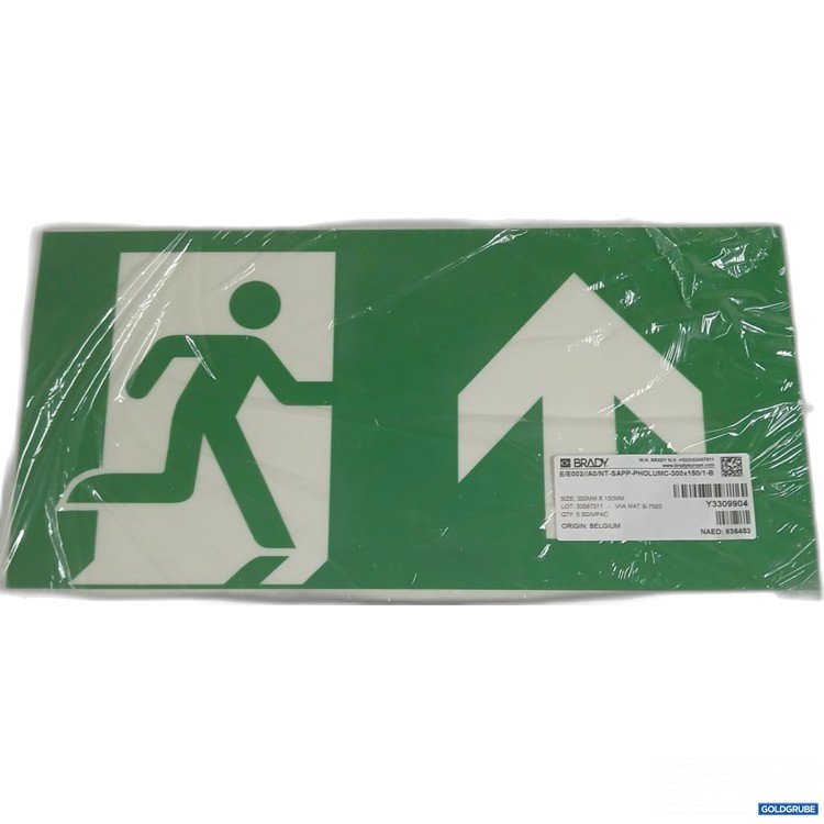 Artikel Nr. 922085: Brady Notausgangsschild 300x150 mm