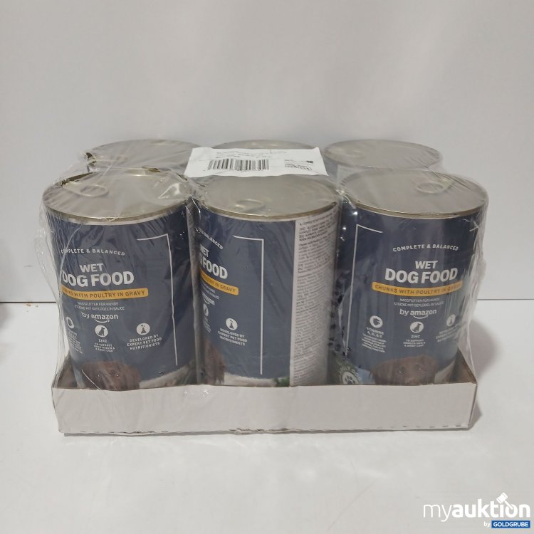 Artikel Nr. 957085: Amazon Nass-Hundefutter Poltry Chunks in Gravy 6×1,24kg