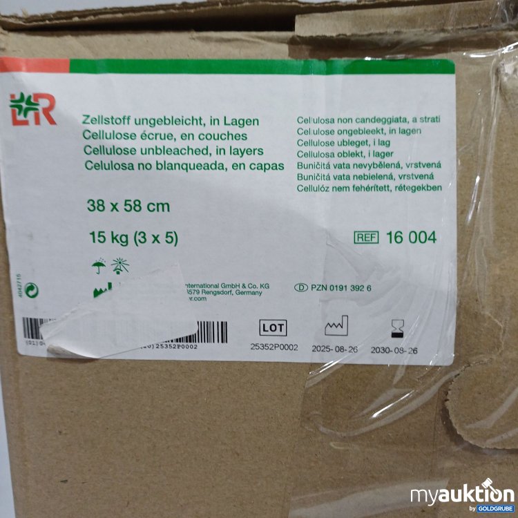 Artikel Nr. 962085: LR Zellstoff ungebleicht, in Lagen 38x58cm 15kg 