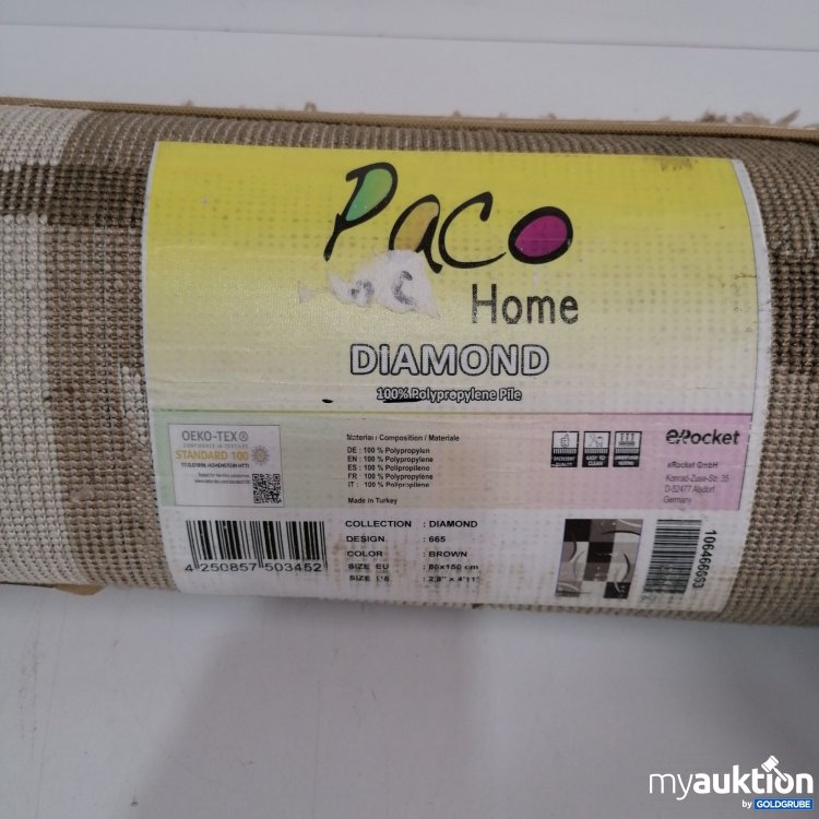 Artikel Nr. 439086: Paco Home Diamond 665, 80x150 cm braun