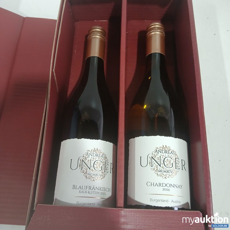 Artikel Nr. 991086 Artikel Nr. 991086: Unger Blaufränkisch 2021 und Chardonnay 2024 Geschenksbox