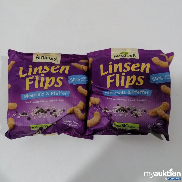 Artikel Nr. 879087: 2Stk Alnatura Linsen Flips Meersalz & Pfeffer2x75g