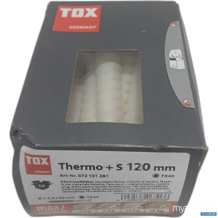 Artikel Nr. 883087: Tox Thermo+s 120mm TX40 072101281 Dämmstoffdübel 10 Stück 