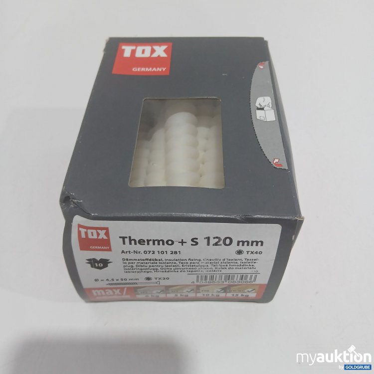 Artikel Nr. 883087: Tox Thermo+s 120mm TX40 072101281 Dämmstoffdübel 10 Stück 
