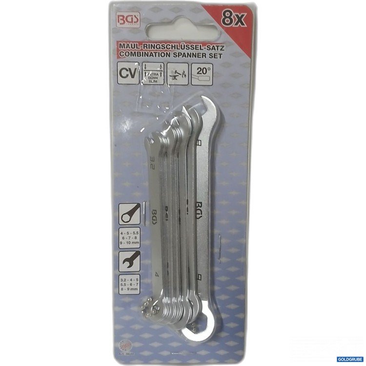 Artikel Nr. 913087: BGS Maul-Ringschlüssel-Satz 8x 8646