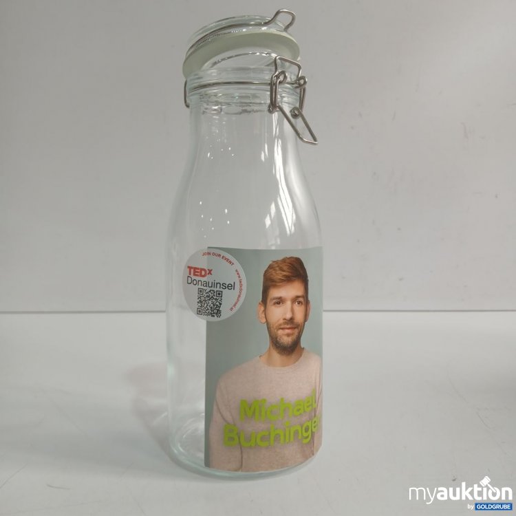 Artikel Nr. 919087: Glasflasche mit Deckel