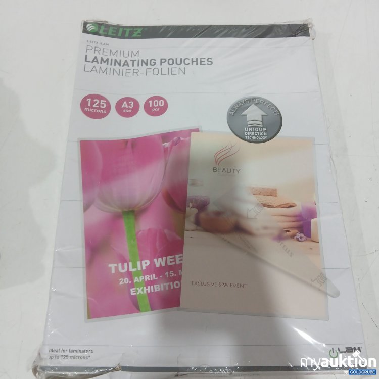 Artikel Nr. 988087: Leitz Premium Laminier-Folie 125 Microns A3 100Stk