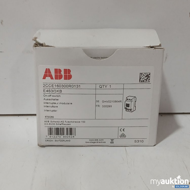 Artikel Nr. 446088 Artikel Nr. 446088: ABB Ausschalter E463/3KB