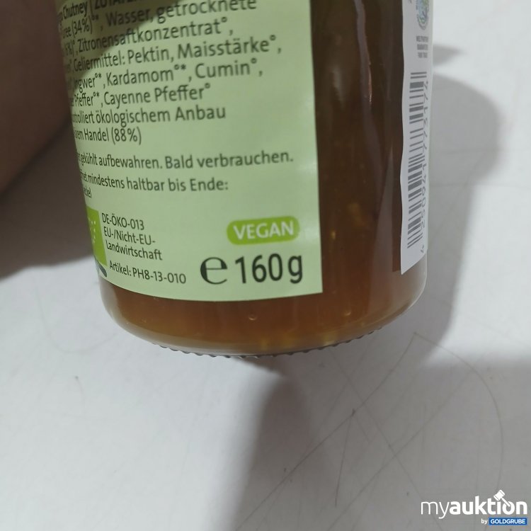 Artikel Nr. 468088: WeltPartner Gläser Mango Chutney 160g