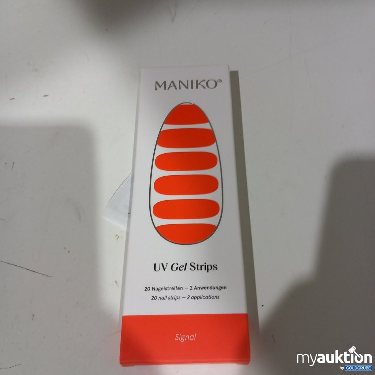 Artikel Nr. 470088 Artikel Nr. 470088: MANIKO UV Gel Strips 20 Nagelstreifen Signal