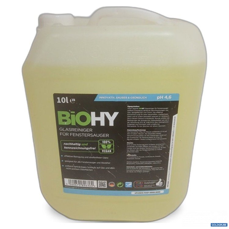 Artikel Nr. 471088 Artikel Nr. 471088: Biohy Glasreiniger für Fenstersauger 10L