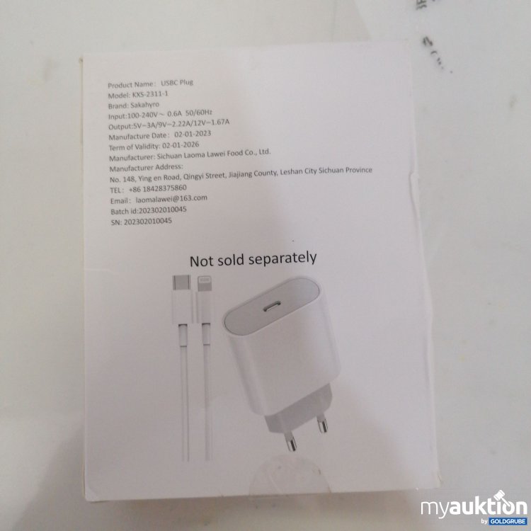 Artikel Nr. 759088 Artikel Nr. 759088: Sakahyro 20W USB C Plug