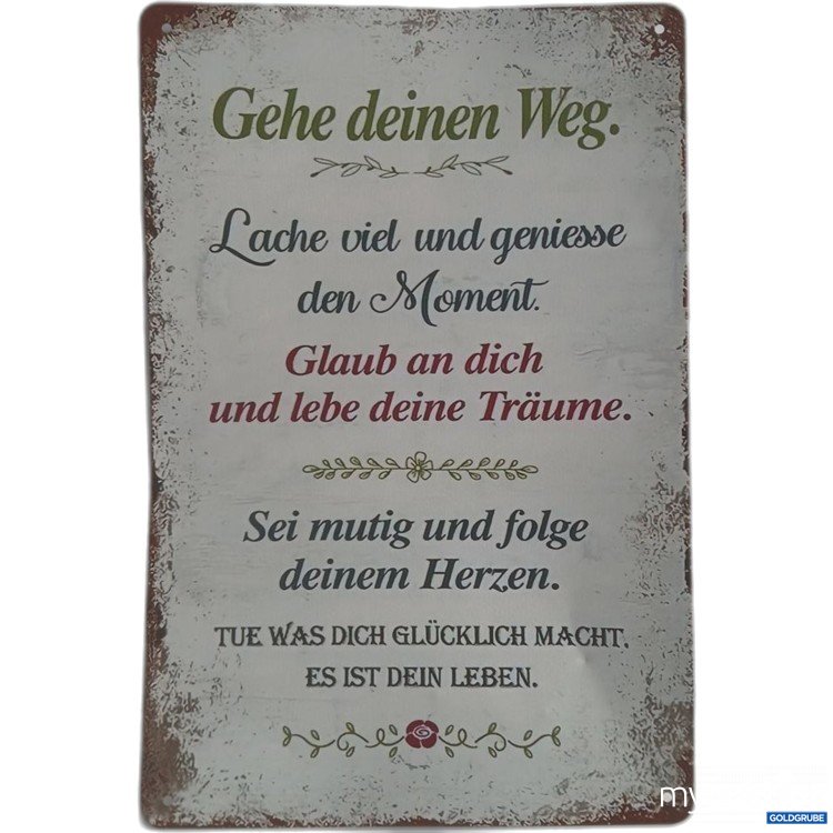 Artikel Nr. 919088: Wanddeko Spruchschild ca. 30x20cm