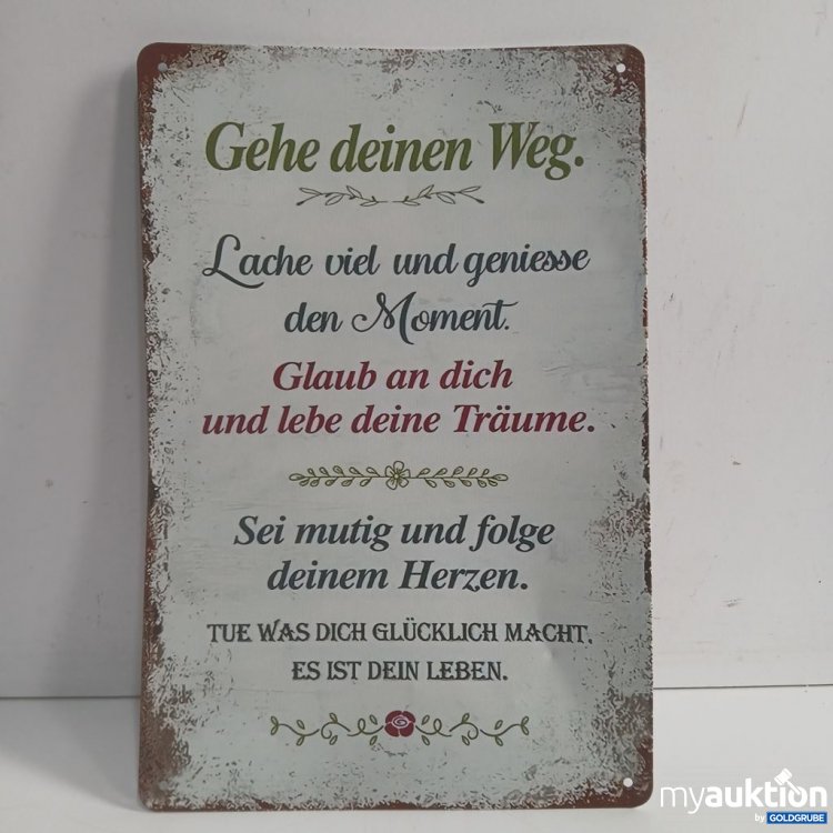Artikel Nr. 919088: Wanddeko Spruchschild ca. 30x20cm