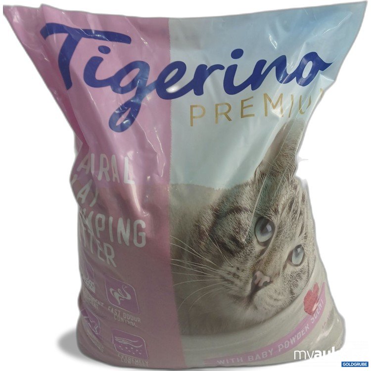 Artikel Nr. 951088: Tigerino Premium Natural Clay Clumping Litter with Baby Powder Scent12kg