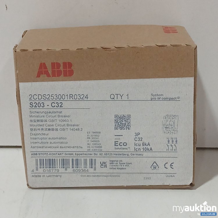 Artikel Nr. 446089: ABB Sicherungsautomat S203-C32