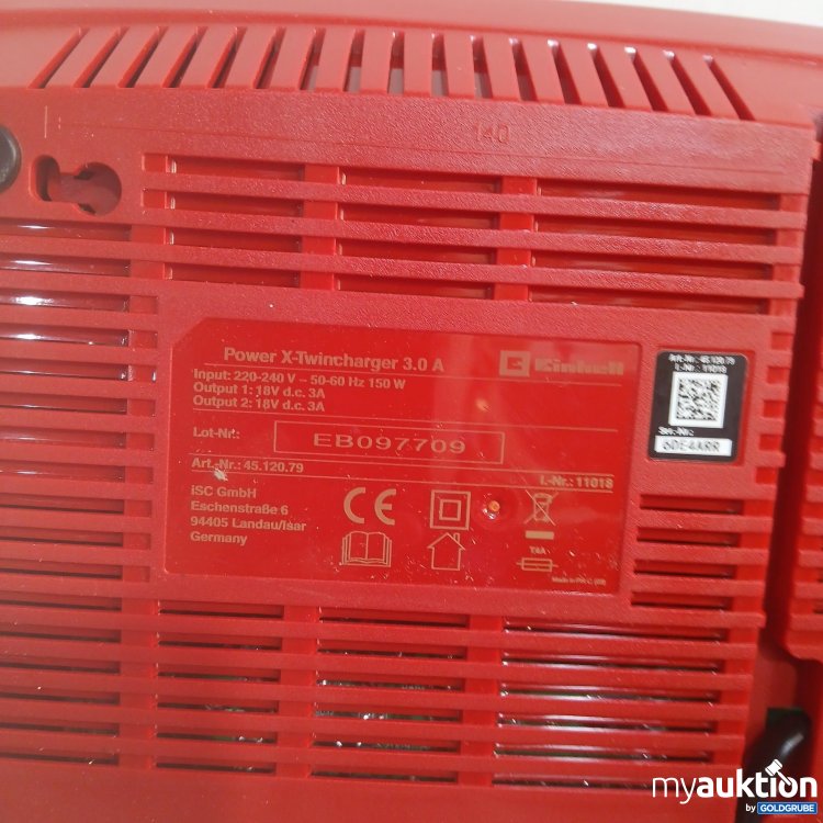 Artikel Nr. 465089 Artikel Nr. 465089: Einhell Power X-Twincharger 3.0 A Ladegerät