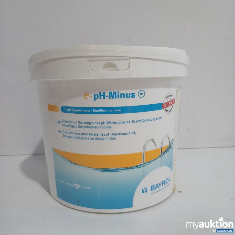Artikel Nr. 865089 Artikel Nr. 865089: Bayrol pH Minus pH Regulierung 6kg