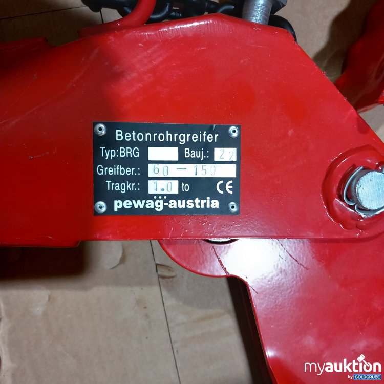 Artikel Nr. 906089: Pewag Betonrohrgreifer WIN 7 