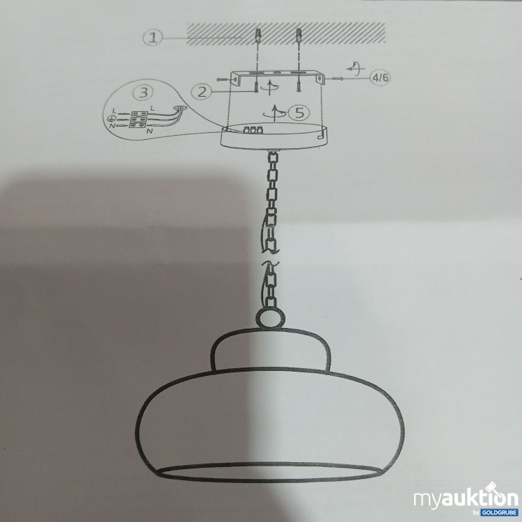 Artikel Nr. 983089: Light & Living Hanging Lamp ø46x30cm Neiva Matt Cream 