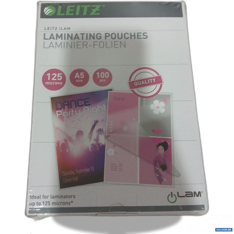 Artikel Nr. 988089 Artikel Nr. 988089: Leitz Premium Laminier-Folie 125 Microns A5 100Stk