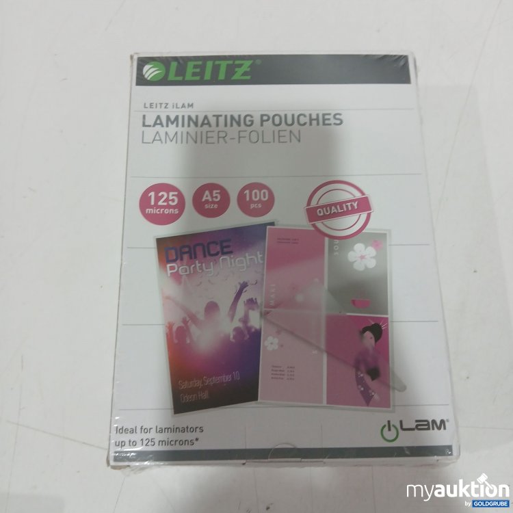 Artikel Nr. 988089 Artikel Nr. 988089: Leitz Premium Laminier-Folie 125 Microns A5 100Stk