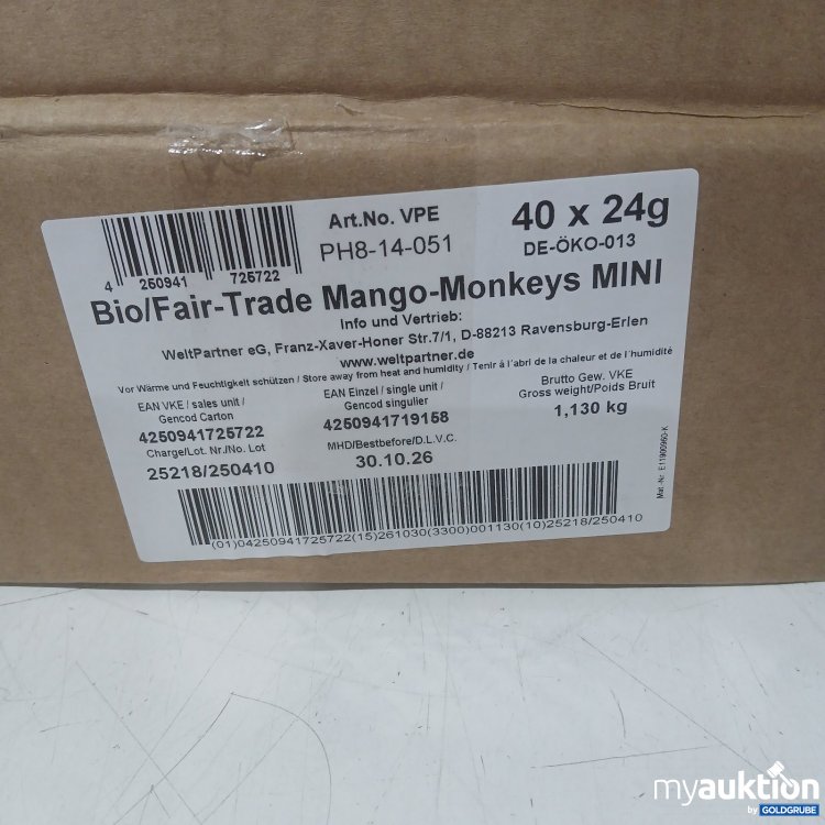 Artikel Nr. 468090: WeltPartner Bio Fair-Trade  Mango-Monkeys MINI