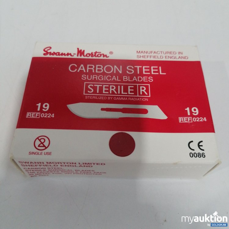 Artikel Nr. 860090 Artikel Nr. 860090: Susann Norton Carbon Steel Surgical Blades 19