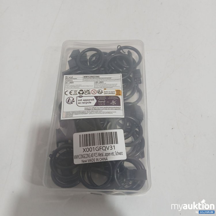 Artikel Nr. 887090 Artikel Nr. 887090: 40 Vorhangringe mit Clips