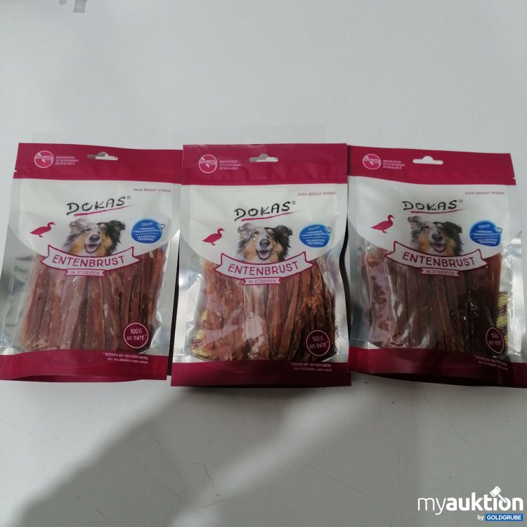 Artikel Nr. 950090: Dokas Entenbrust in Streifen 3x250g