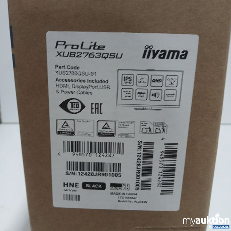 Artikel Nr. 983090: Iiyama 27" Pro Lite Desktop Monitor XUB2763QSU 