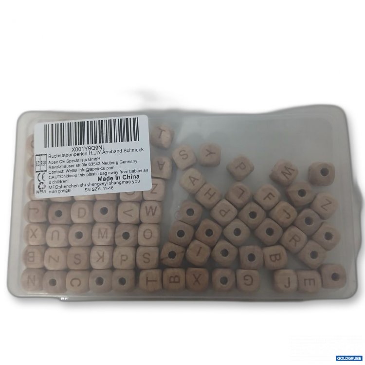 Artikel Nr. 917091: Holzperlen Buchstaben