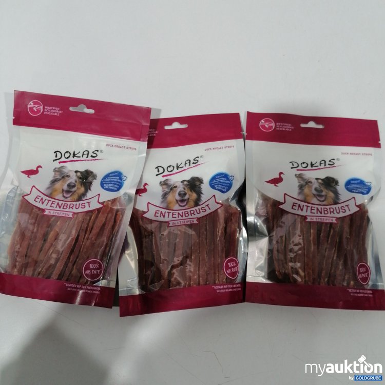 Artikel Nr. 950091: Dokas Entenbrust in Streifen 3x250g