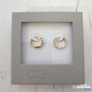 Auktion Kapten & Son Earring 02 - Pastel Gemstone Hoop Gold