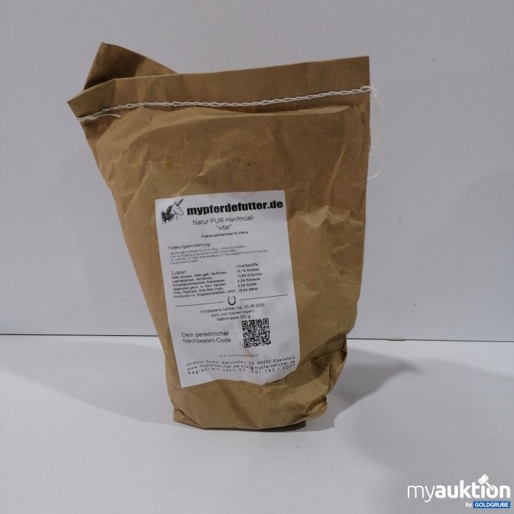 Artikel Nr. 793092 Artikel Nr. 793092: My Pferdefutter Natur PUR Hanfmüsli 500g