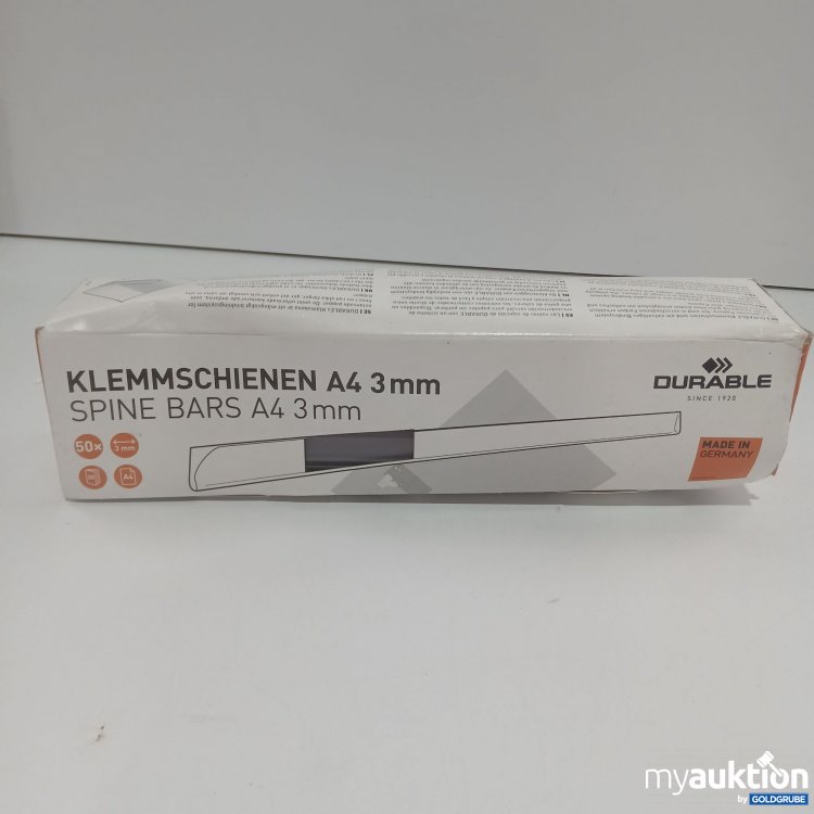 Artikel Nr. 846092 Artikel Nr. 846092: Durable Klemmschienen A4 3mm