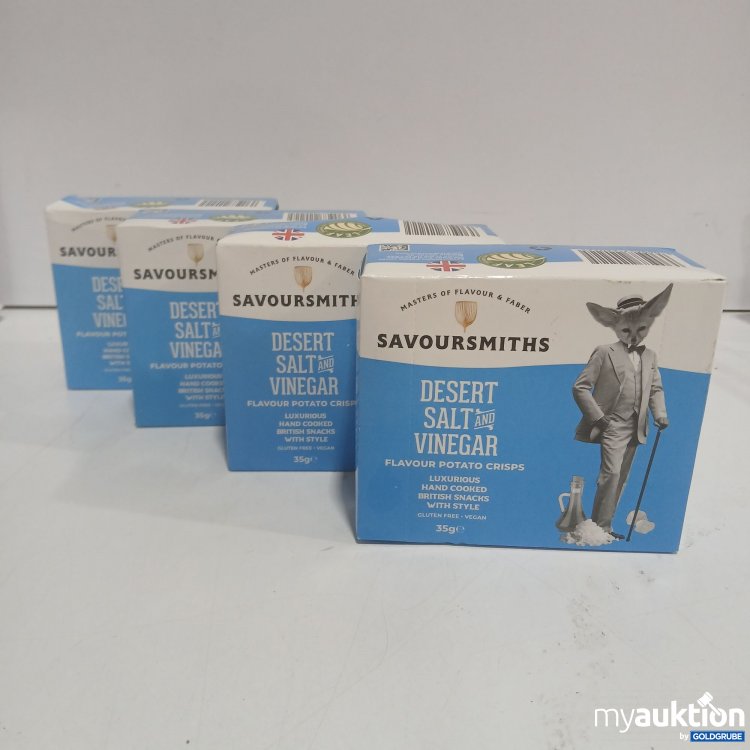 Artikel Nr. 912092 Artikel Nr. 912092: Savoursmiths Flavour Potato Crisps 4x35g