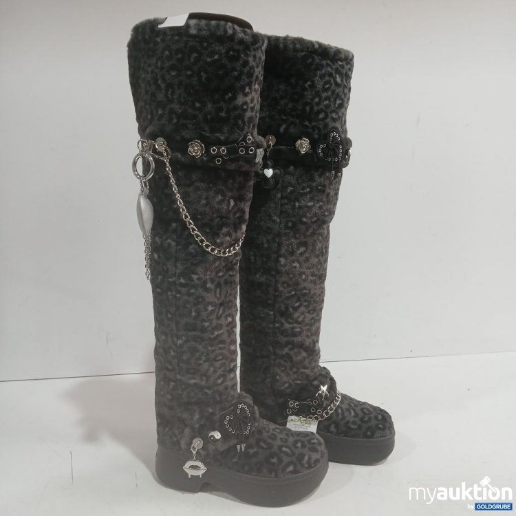 Artikel Nr. 991092 Artikel Nr. 991092: Crocs classic unfurgtttbl black leopard Stiefel