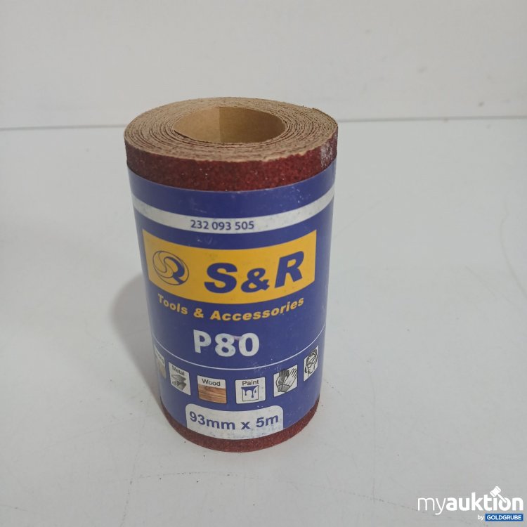 Artikel Nr. 844093 Artikel Nr. 844093: S&R Schleifpapier P80 93mmx5m