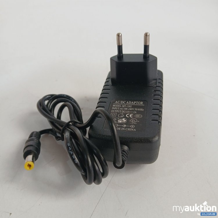 Artikel Nr. 862093 Artikel Nr. 862093: AC/DC Adapter Model MT-1202