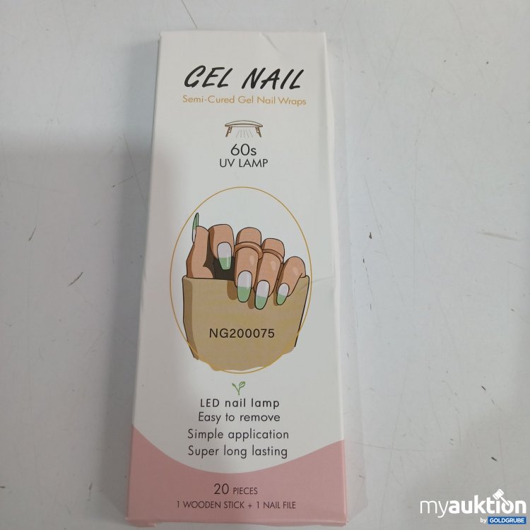 Artikel Nr. 888093: Gel Nail Semi-Cured Gel Nail Wraps 20Pieces 