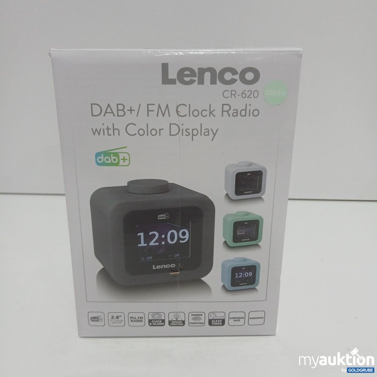 Artikel Nr. 900093 Artikel Nr. 900093: Lenco DAB+/ FM Clock Radio with Color Display CR-620