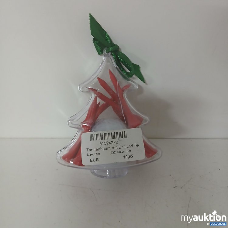 Artikel Nr. 902093: Weihnachtsfiguren gefüllt mit Weihnachts-Golftees und Golfball