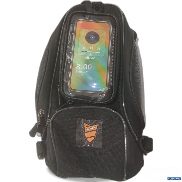 Artikel Nr. 989093: Rzahuahu Motorrad-Tankrucksack schwarz ca 35x19cm 