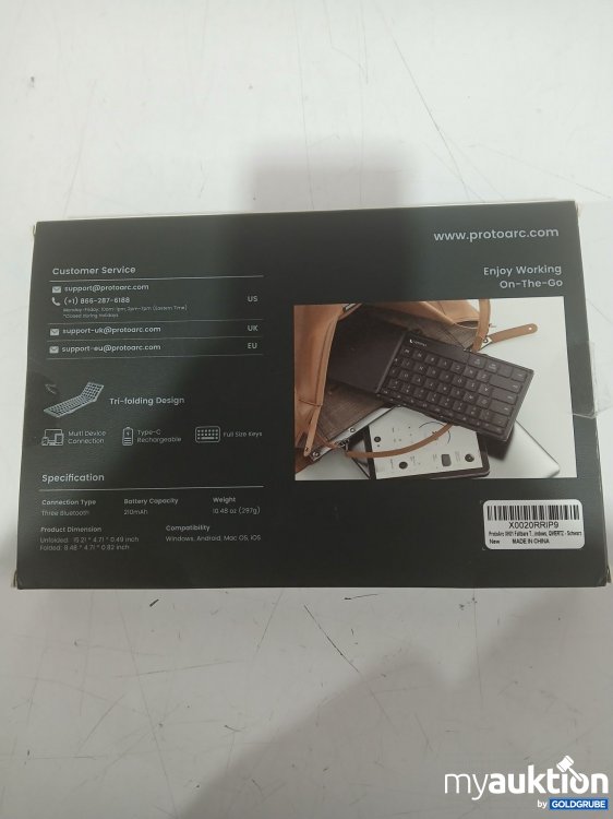 Artikel Nr. 995093: ProtoArc XK01 Foldable Bluetooth Keyboard